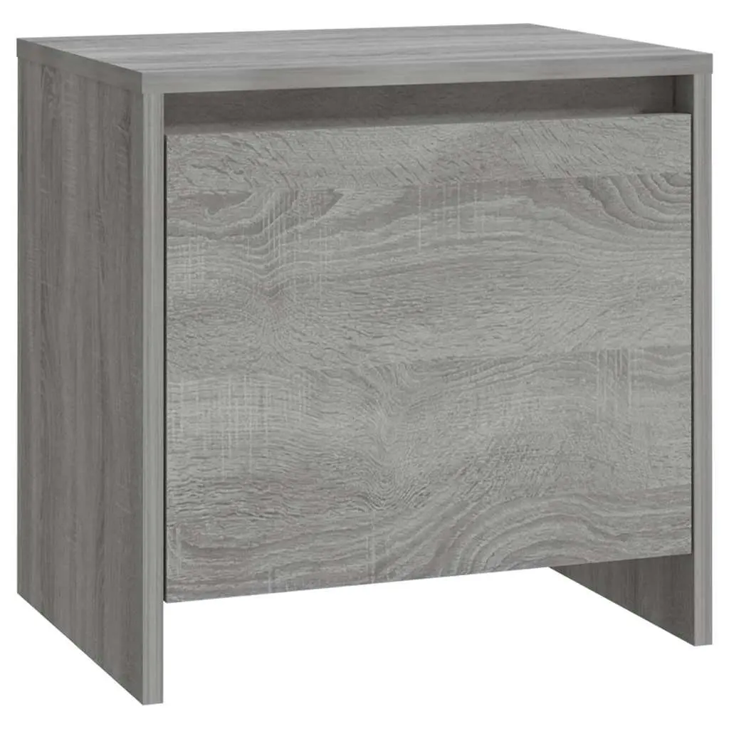 Bedside Cabinets Grey Sonoma 45x34x44.5 cm Nightstand Storage Bedroom Furniture Set of 2