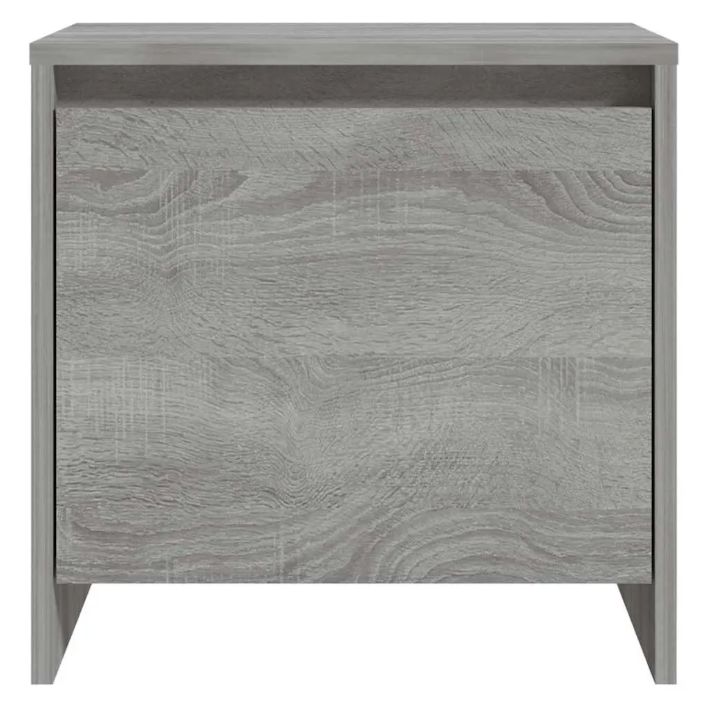 Bedside Cabinets Grey Sonoma 45x34x44.5 cm Nightstand Storage Bedroom Furniture Set of 2