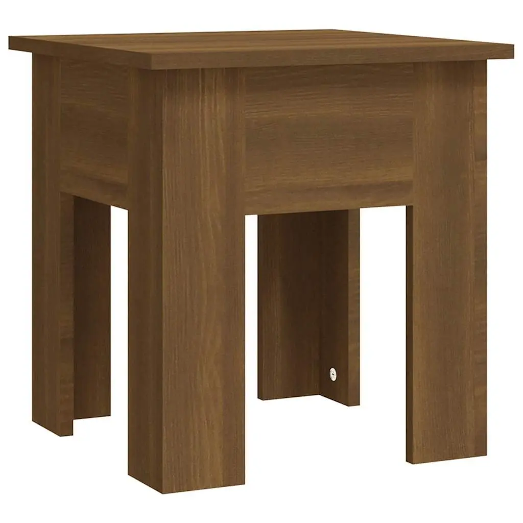 Coffee Table Brown Oak Modern Design Living Room Accent Furniture 40x40x42cm