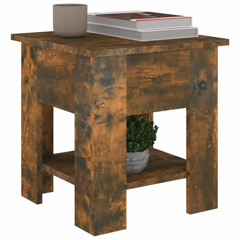 Coffee Table with Storage Shelf Modern Design Living Room Accent Brown Wood