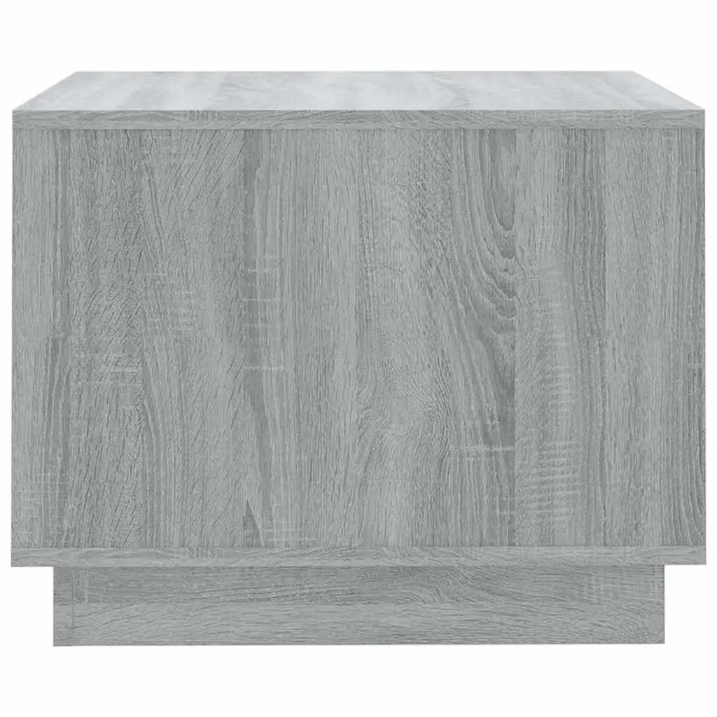 Coffee Table Grey Square Modern Living Room Furniture with Storage Shelves