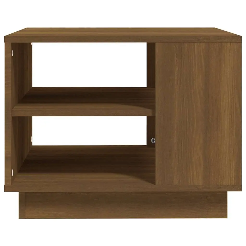 Coffee Table Living Room Brown Oak 55W x 55D x 43H cm