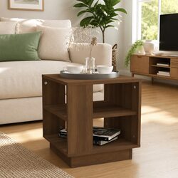 Modern Coffee Table Specifications: Brown, 40x40x43 cm