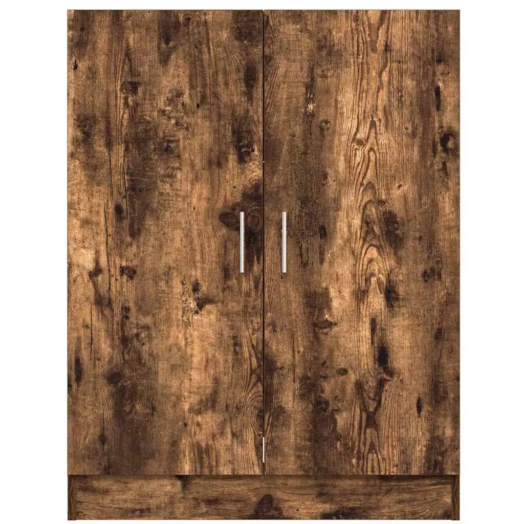 Smoked Oak Bathroom Storage Cabinet 71x71.5x91.5cm for Laundry Organization