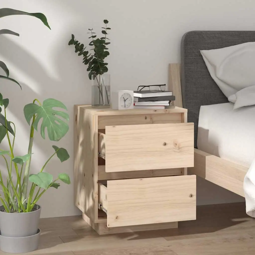 Bedside Cabinets Set of 2 for Bedroom 40x35x50 cm Brown Storage Nightstand