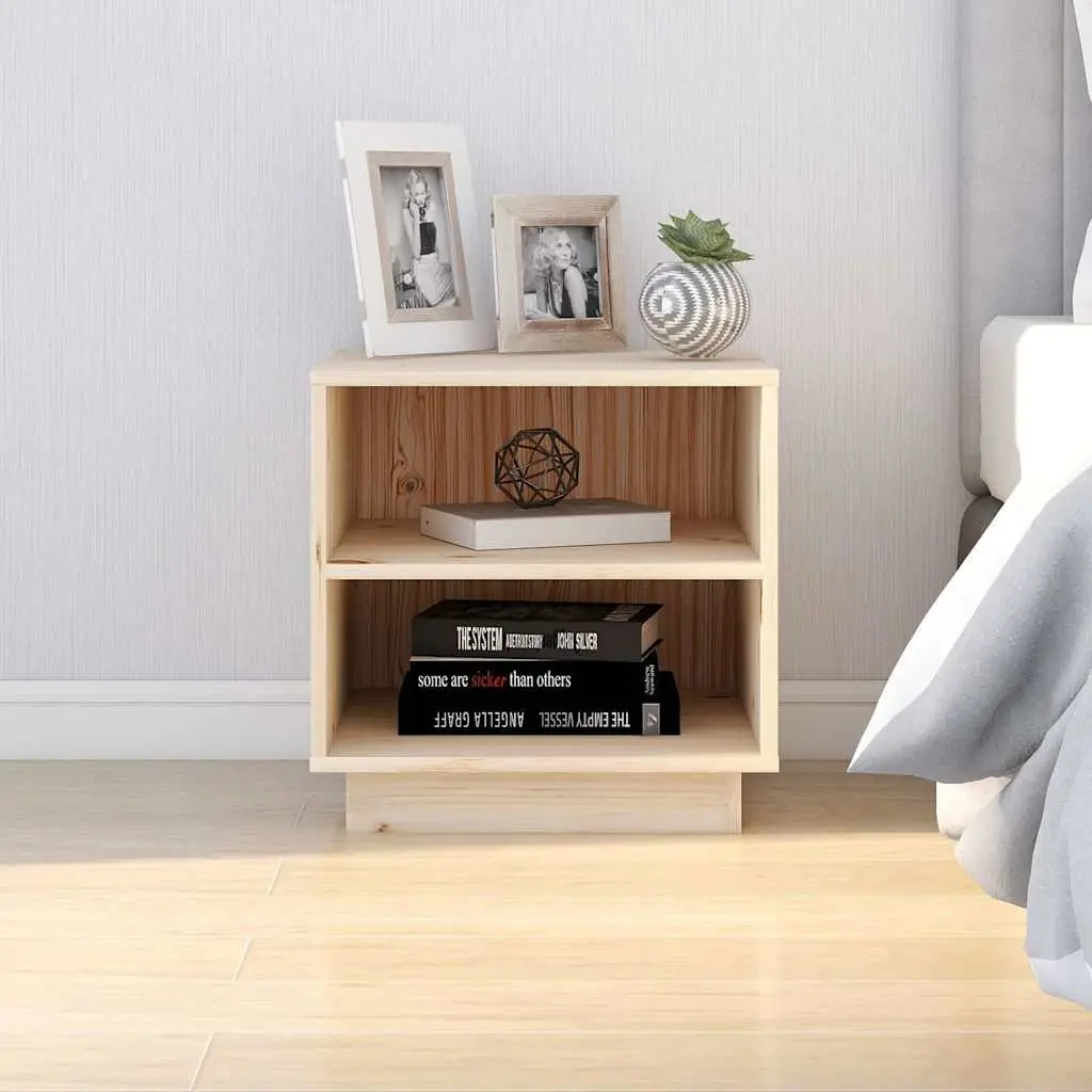 Wooden Bedside Cabinets for Bedroom Storage 40x34x40 cm Brown 2 Piece