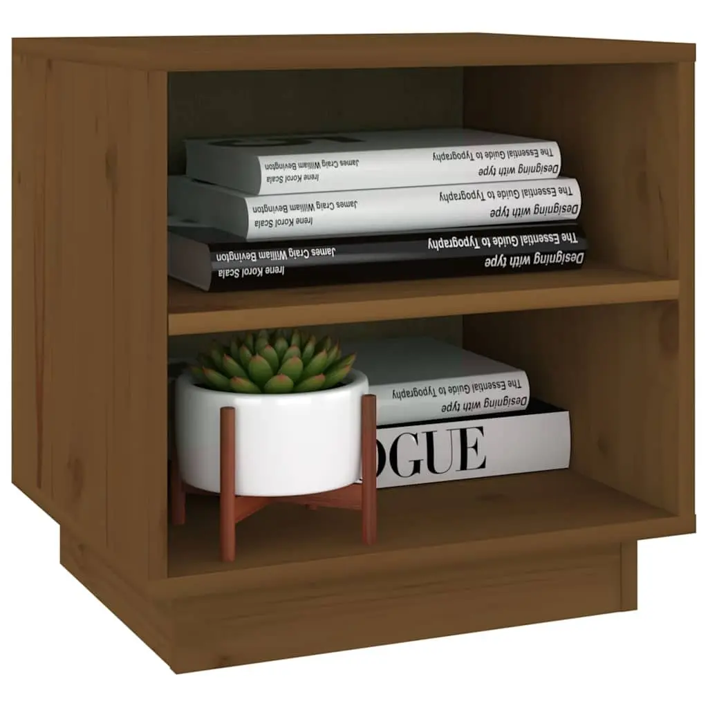 Bedside Cabinets 2 pcs Brown 40x34x40 cm Solid Wood Storage Tables
