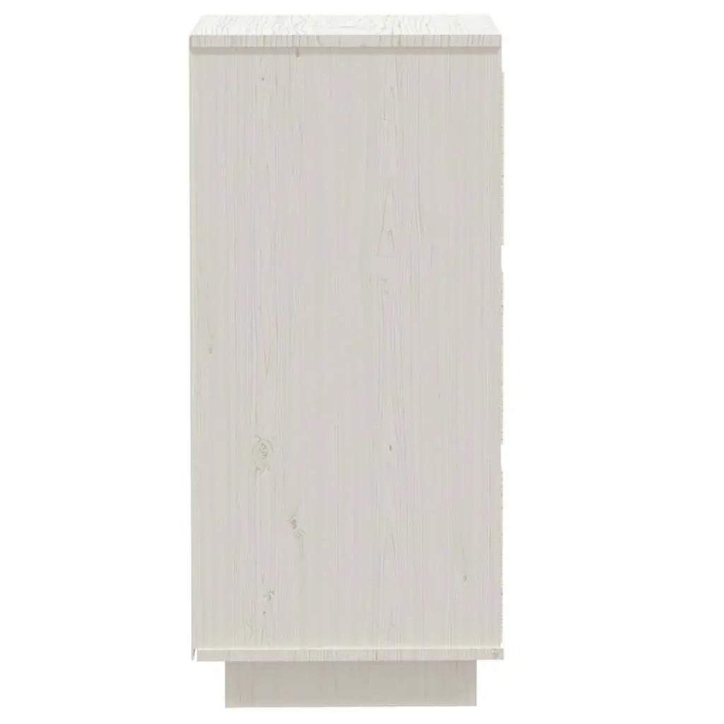 Solid Wood Sideboards White Storage Cabinet Dining Room Furniture 2 Pieces