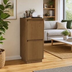 Wooden Sideboard Storage Cabinet: 31.5W x 34D x 75H cm