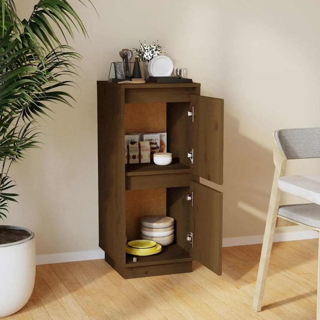 Wooden Sideboard Storage Cabinet for Living Room 31.5W x 34D x 75H cm