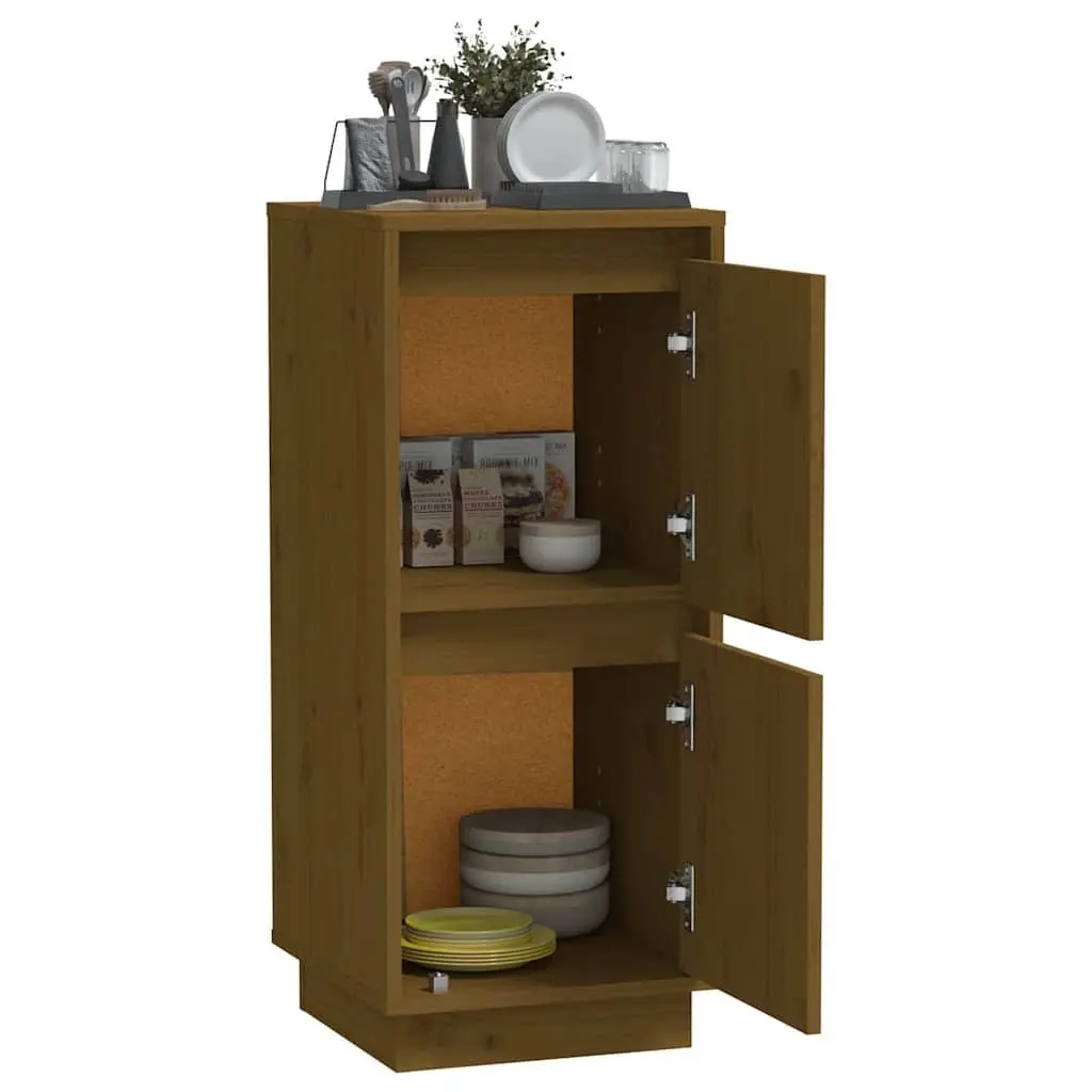 Wooden Sideboard Storage Cabinet for Living Room 31.5W x 34D x 75H cm