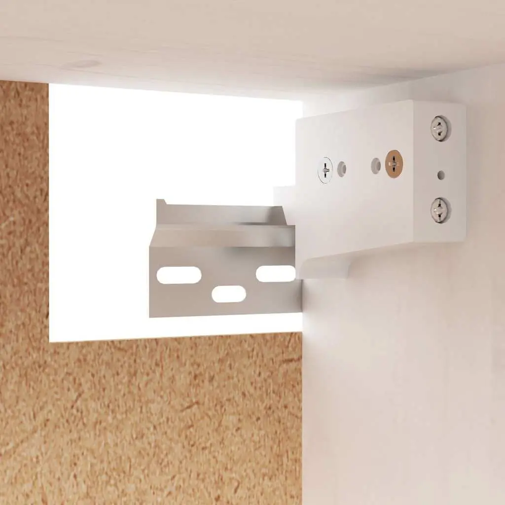 Wall Cabinet White Decorative Floating Shelving Unit Storage Display Organiser