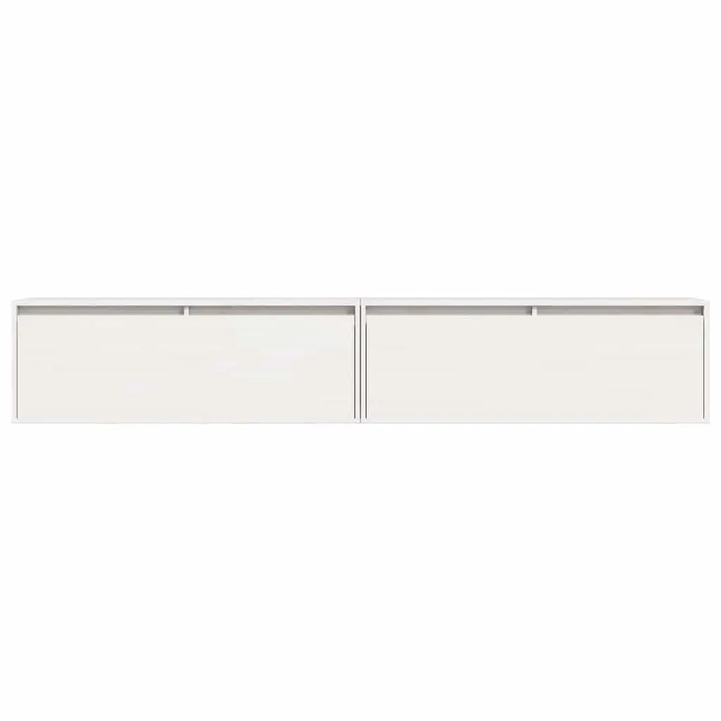 Wall Cabinet Living Room Bedroom Hallway 100x30x35 cm White Wooden