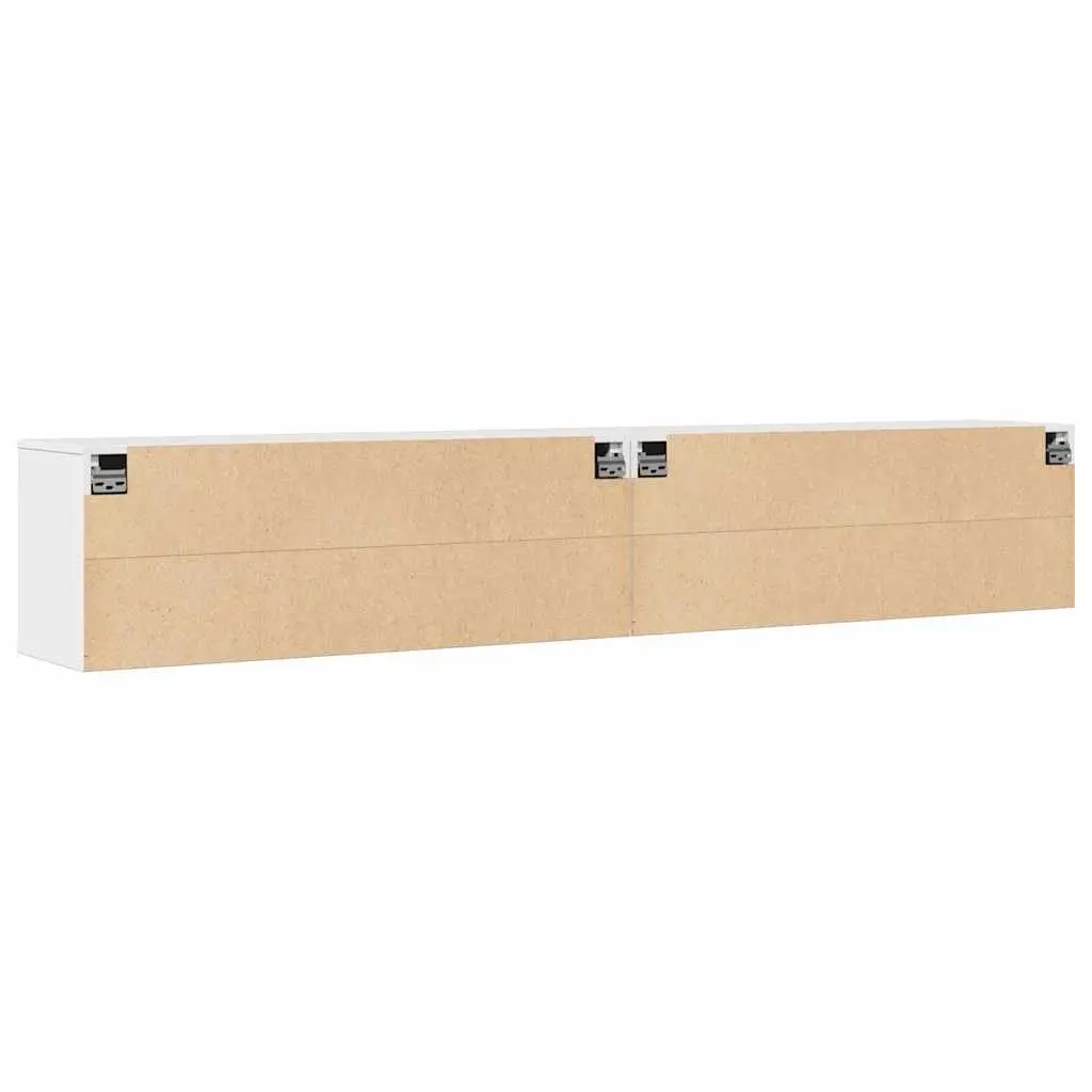 Wall Cabinet Living Room Bedroom Hallway 100x30x35 cm White Wooden