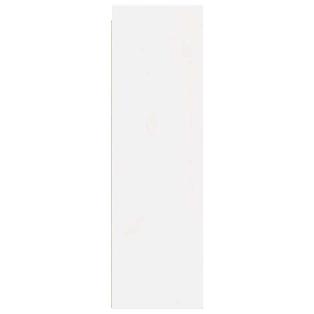 Wall Cabinet White 30x30x100 cm Hanging Storage Shelving Unit Solid Wood