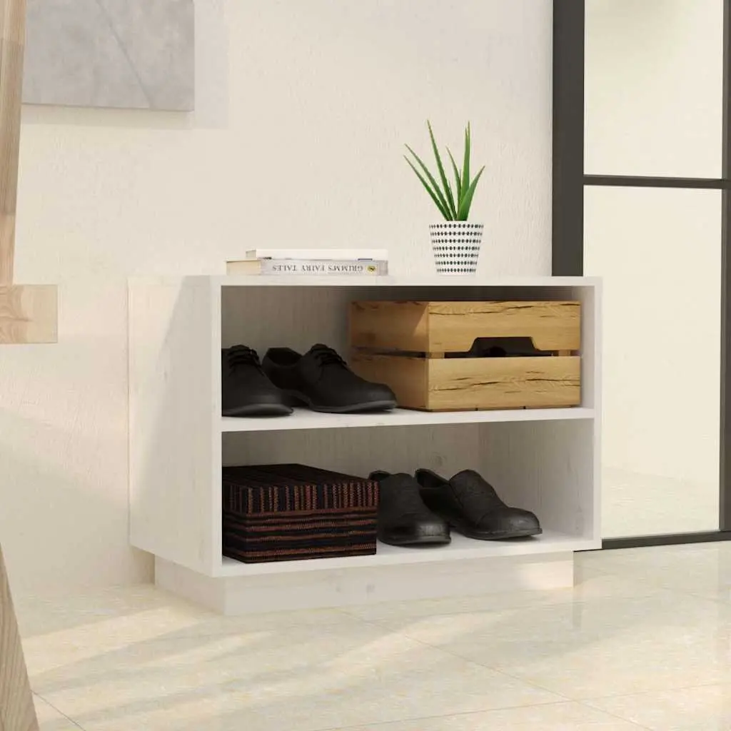 Wooden Shoe Cabinet Storage Organiser for Bedroom Hallway 60 x 34 x 45 cm