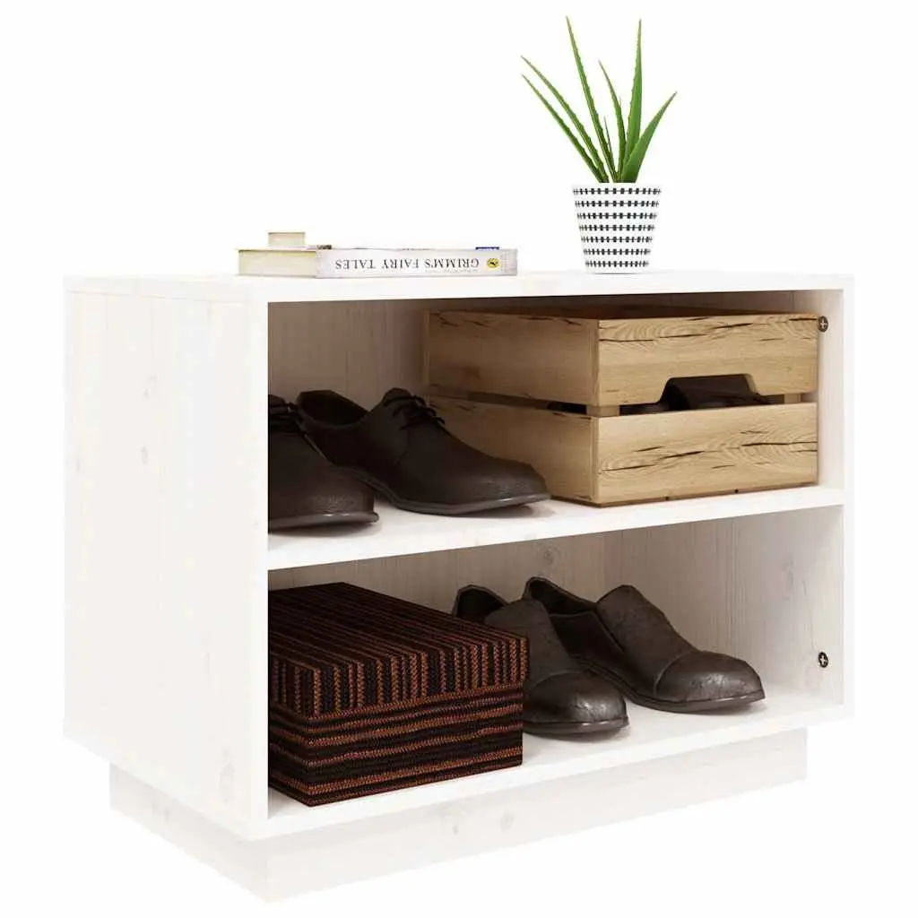Wooden Shoe Cabinet Storage Organiser for Bedroom Hallway 60 x 34 x 45 cm