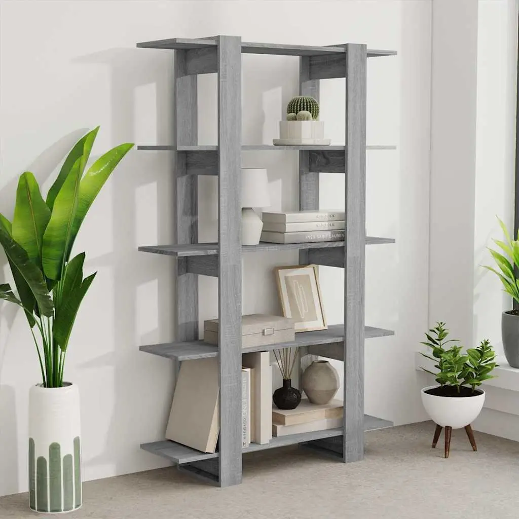 Book Cabinet Room Divider Grey Sonoma Shelving Unit Storage Organiser