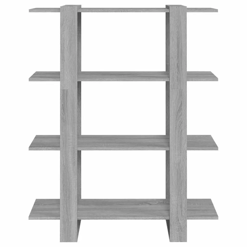 Book Cabinet Room Divider Grey Shelving Unit Storage Organiser Bookshelf Stand