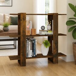 Book Cabinet Dimensions and Specifications in Brown