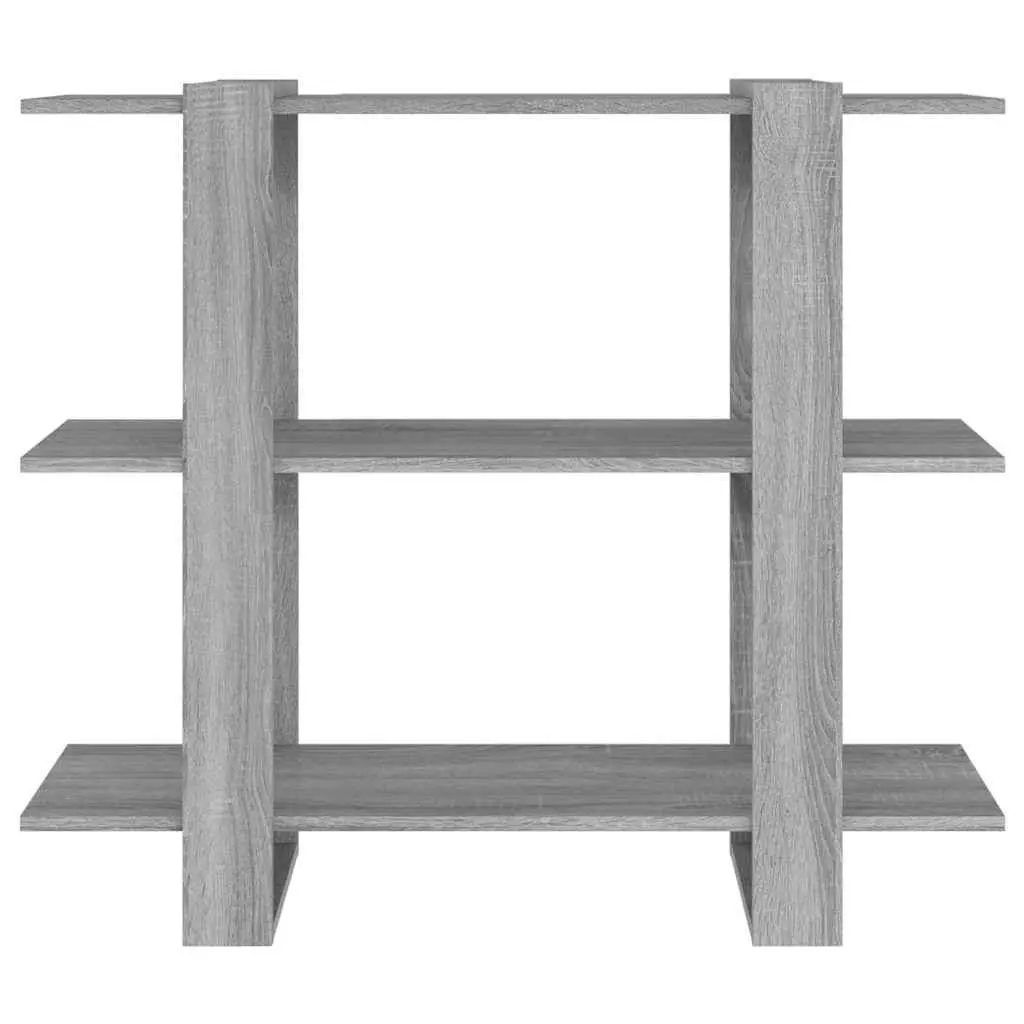 Grey Book Cabinet Storage Organiser Room Divider 100cm x 30cm x 87cm