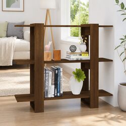 Brown Book Cabinet Room Divider: 100x30x87 cm Specifications