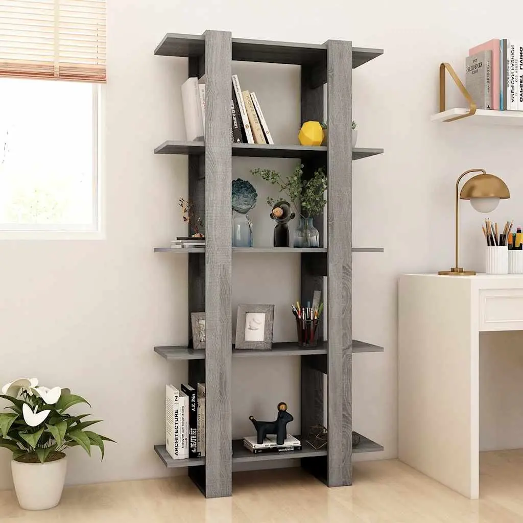 Grey Sonoma Engineered Wood Book Cabinet