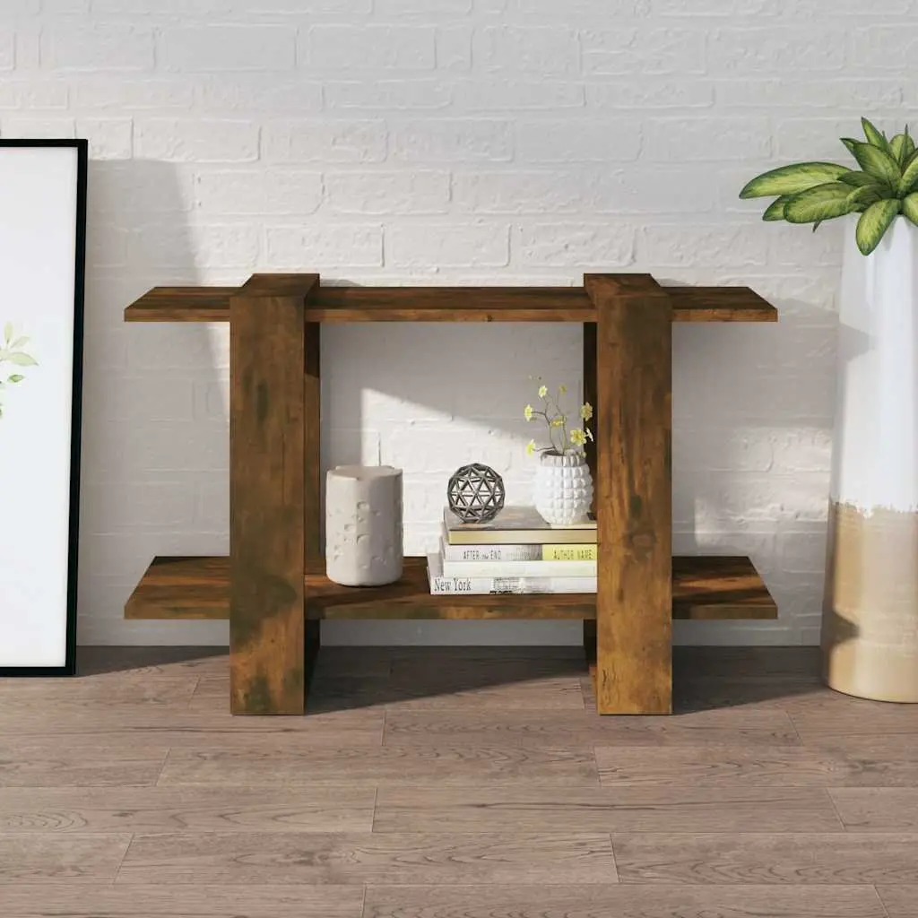 Brown Book Cabinet Storage Organizer Room Divider 80x30x51cm
