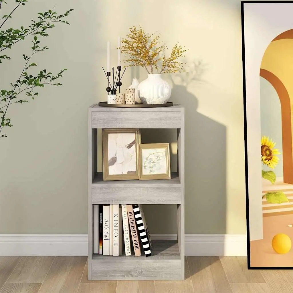 Book Cabinet Room Divider Grey Shelving Storage Display Organiser