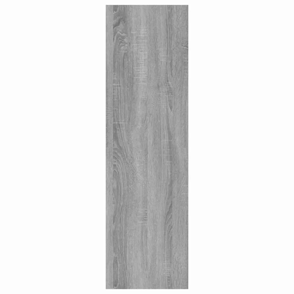 Wooden Book Cabinet Storage Organiser Grey Sonoma Room Divider 40x30x103cm