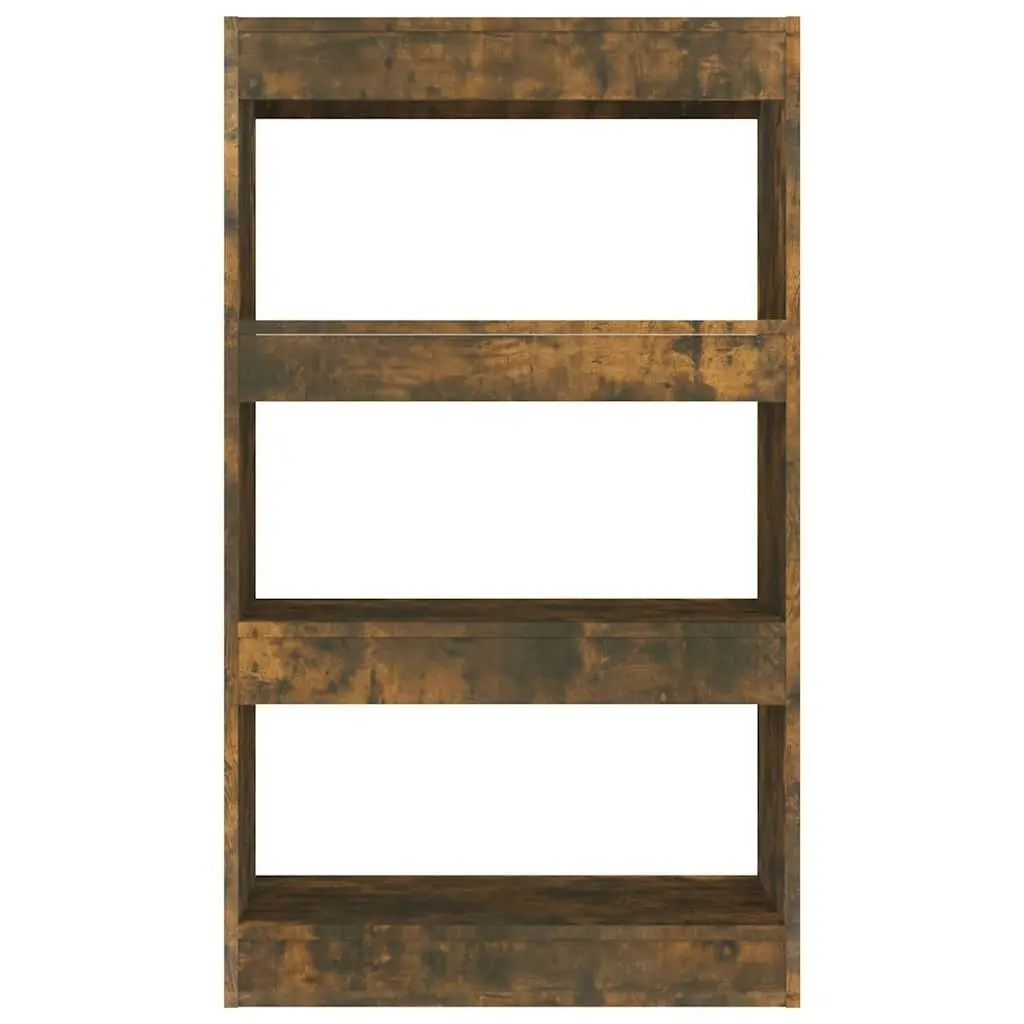 Book Cabinet Room Divider Shelf Smoked Oak 60x30x103cm Engineered Wood Storage