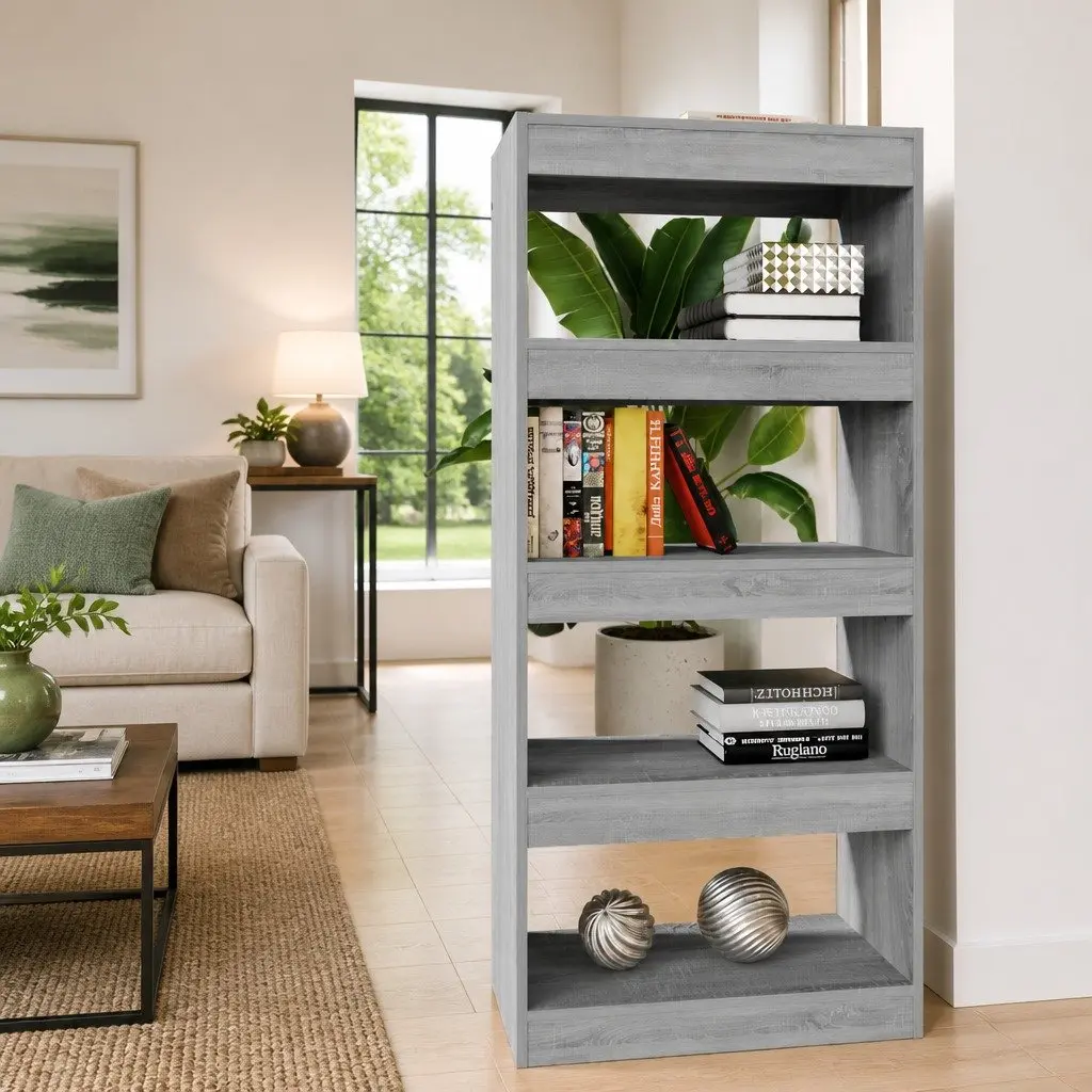 Grey Sonoma Book Cabinet Room Divider