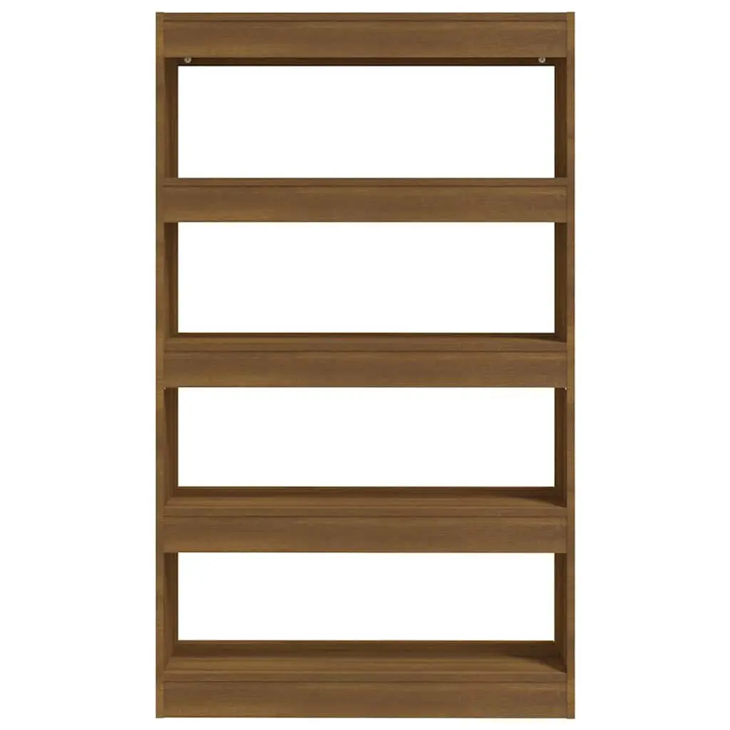 Brown Engineered Wood Bookshelf Divider 80x30x135cm
