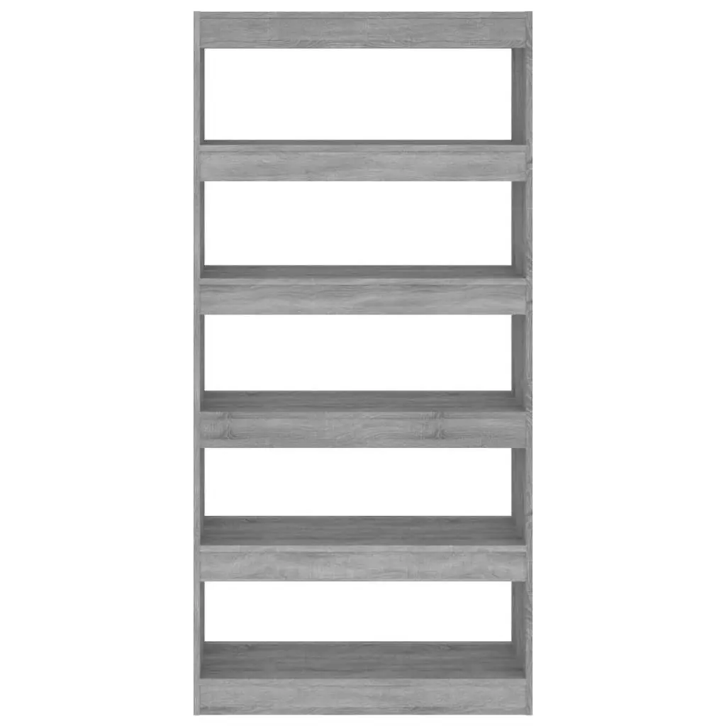 Book Cabinet Room Divider Grey Sonoma 80x30x166cm