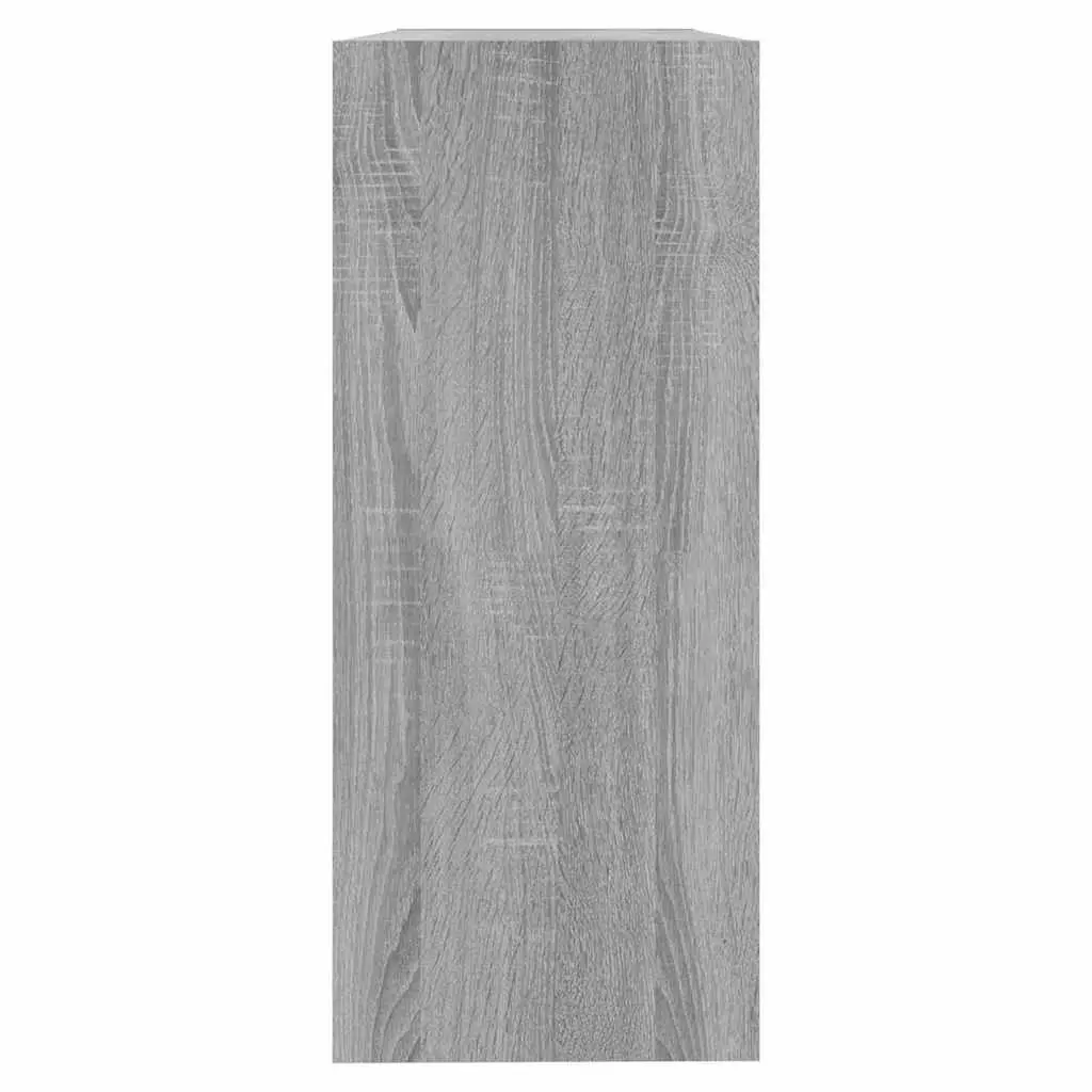 Book Cabinet Room Divider Grey Sonoma Storage Shelving Unit 100x30x72cm