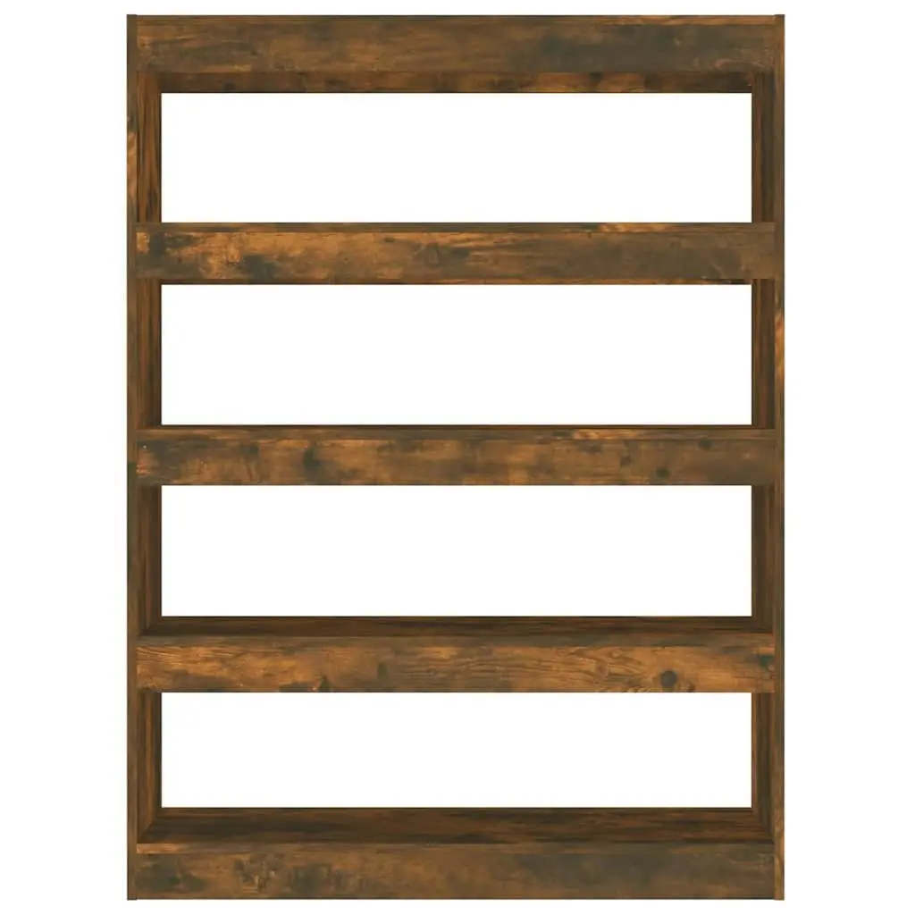 Storage Bookshelf Room Divider Brown 100W x 30D x 135H cm Wood Organiser