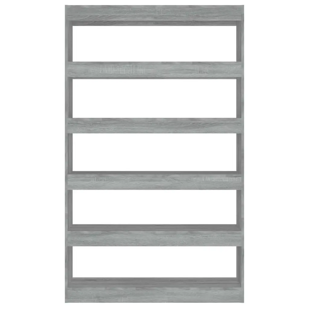 Wooden Book Cabinet Room Divider Grey 100x30x166 cm