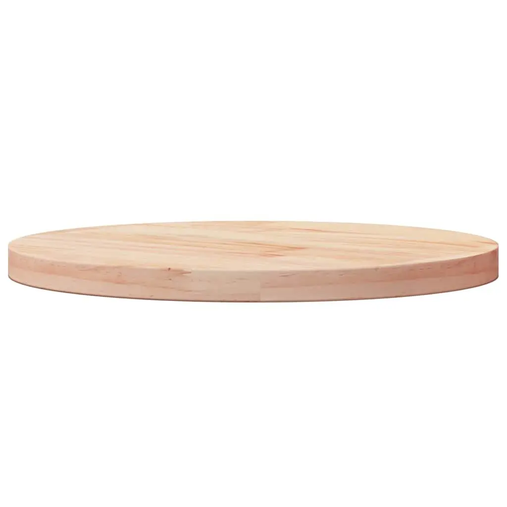 Round Solid Wood Table Top Ø40cm x 2.5cm Brown Dining Coffee Tabletop