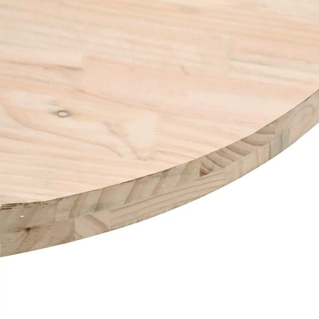 Round Solid Wood Table Top Ø40cm x 2.5cm Brown Dining Coffee Tabletop