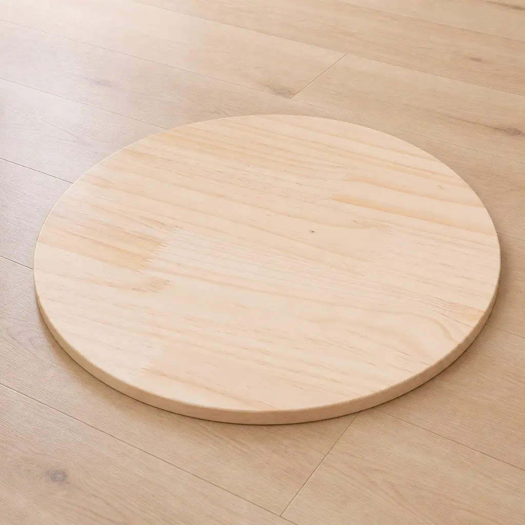 50cm Round Solid Pinewood Table Top