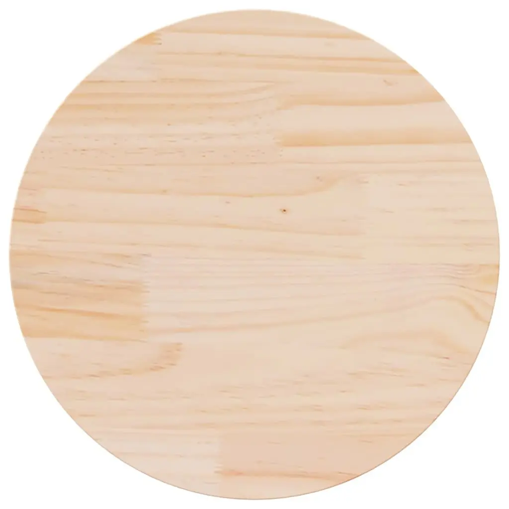 Round Table Top for Dining Coffee or Garden Ø70cm x 2.5cm High Brown Natural Wood Surface