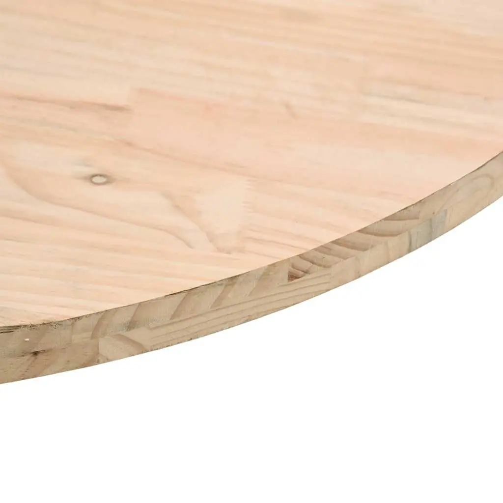 Round Table Top for Dining Coffee or Garden Ø70cm x 2.5cm High Brown Natural Wood Surface