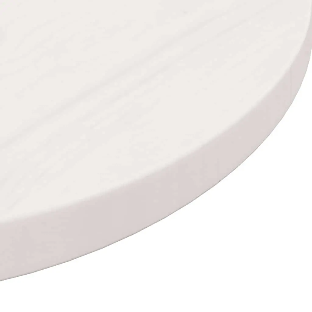 Round Table Top White Solid Pine Wood Dining Coffee Tables Indoor Furniture 50cm