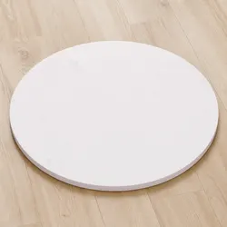 Round Solid Pinewood Table Top – Ø60cm, White Finish