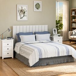Detailed Specs: 2 pcs White Bedside Cabinets 40x35x61.5 cm