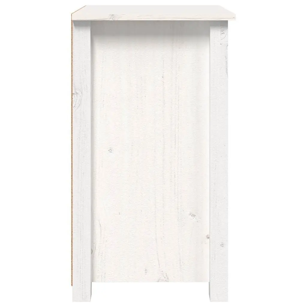 Bedside Cabinets 2 pcs White 40x35x61.5 cm Solid Pine Wood Storage Drawers