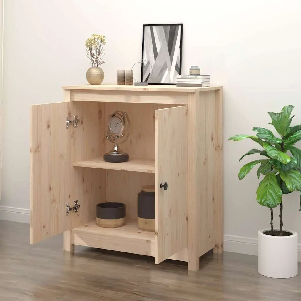 Solid Wood Pine Sideboard Storage Cabinet