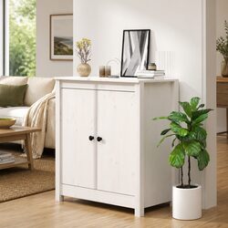 Specifications of White Wooden Sideboard Buffet Cabinet