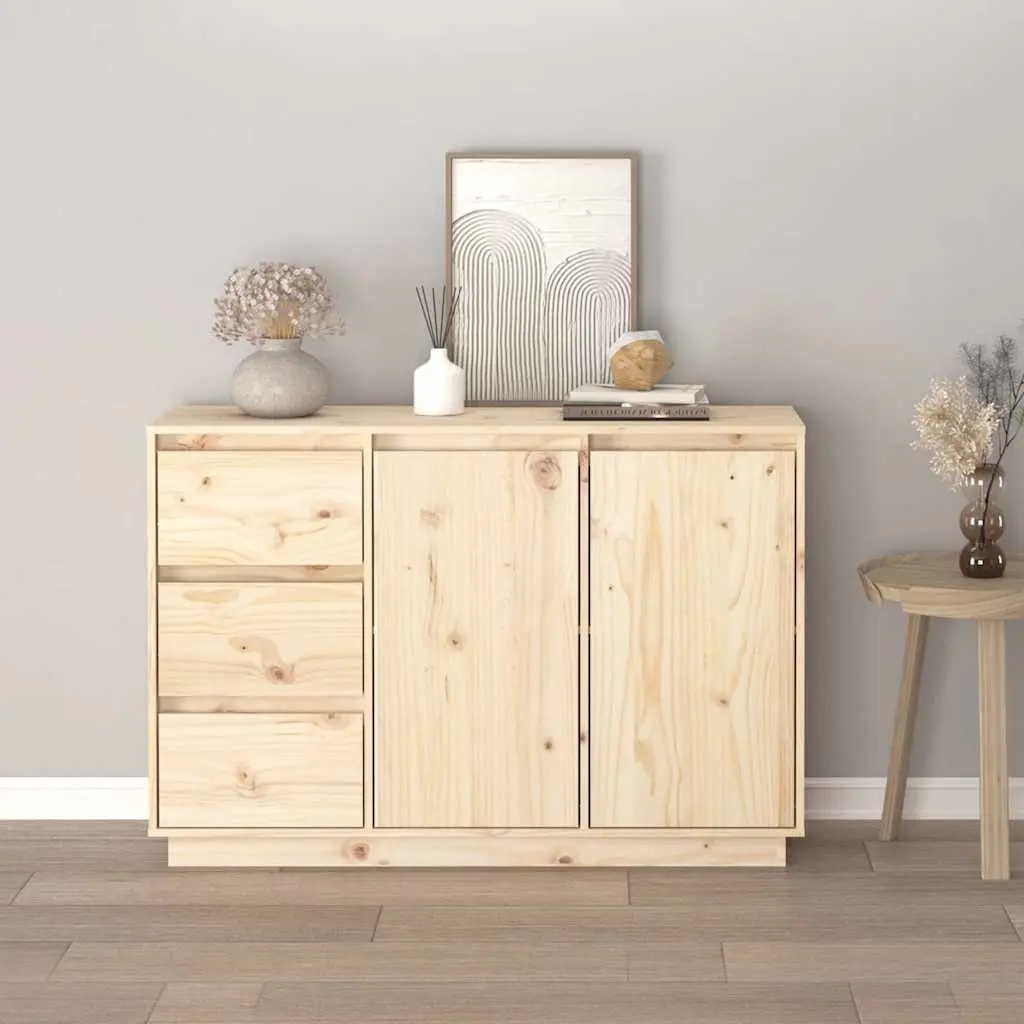 Solid Pine Sideboard with 2 Doors and 3 Drawers