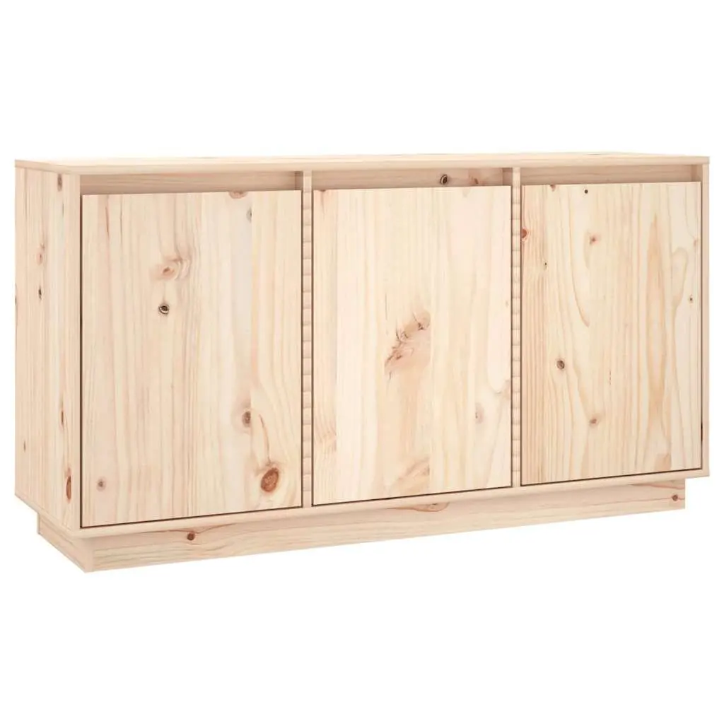 Storage Sideboard 111 cm Wide, Brown Solid Wood Pine